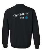 CB Guy Blue Left Chest and Back Crewneck Sweatshirt - Unisex