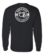 Born & Raised CB Left Chest and Back Long Sleeve Tee - Unisex
