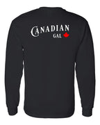 Canadian Gal Left Chest and Back Long Sleeve - Gildan Canada (sewn Internationally) - Unisex