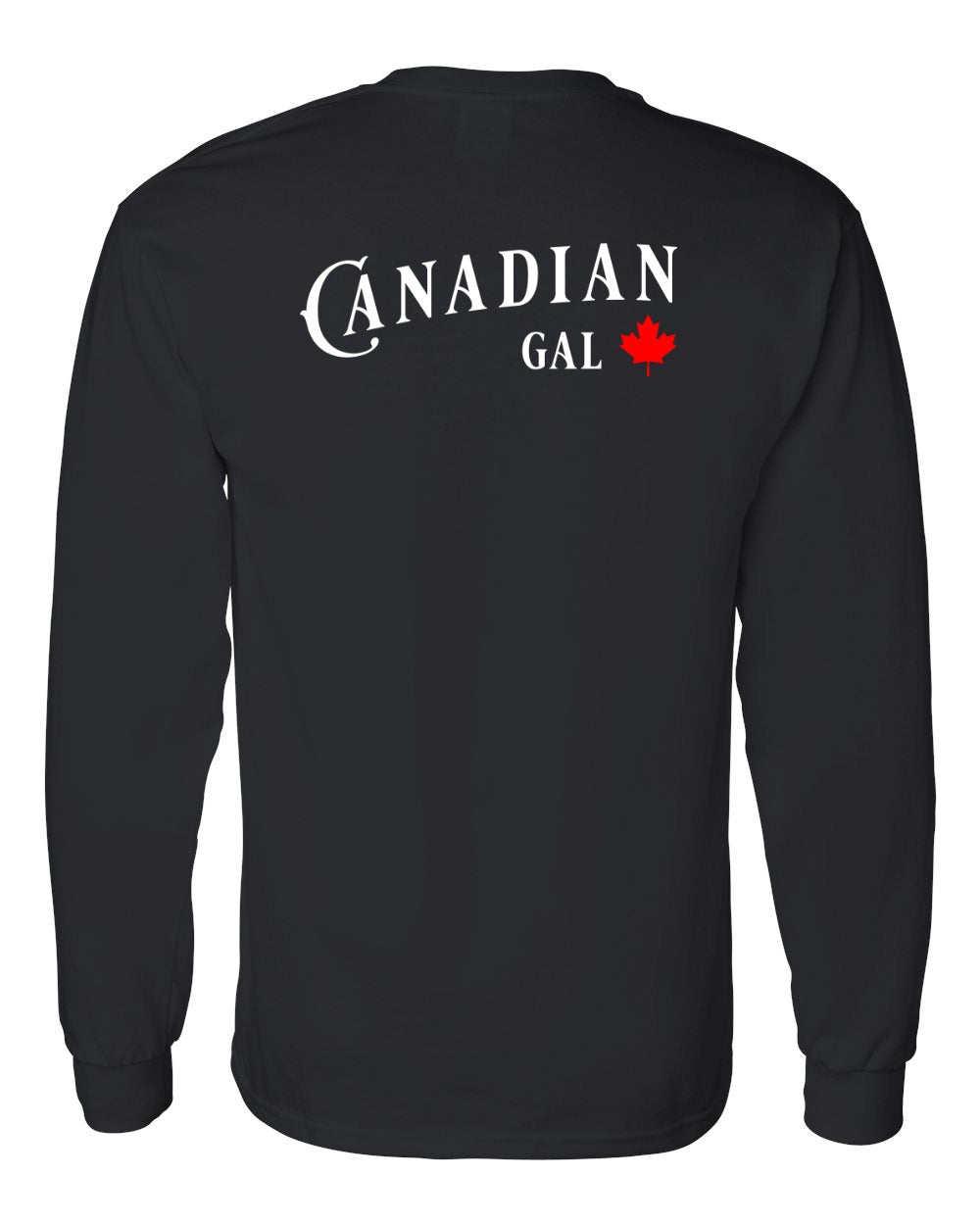 Canadian Gal Left Chest and Back Long Sleeve - Gildan Canada (sewn Internationally) - Unisex