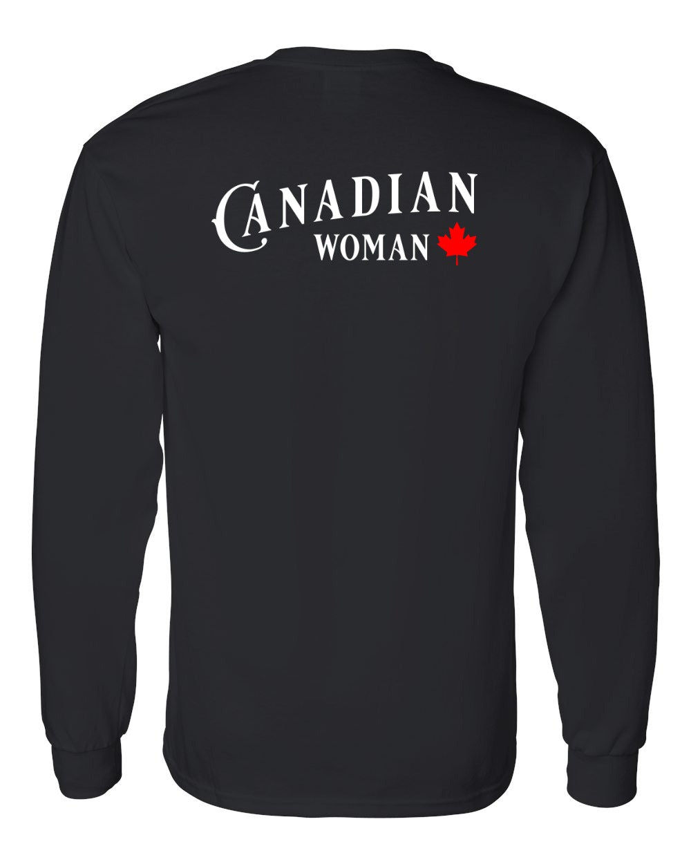 Canadian Woman Left Chest and Back Long Sleeve - Gildan Canada (sewn Internationally) - Unisex