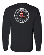 Elbows up Beaver Left Chest and Back Long Sleeve - Gildan Canada (sewn Internationally) - Unisex