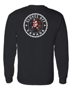 Gloves Off Beaver Left Chest and Back Long Sleeve - Gildan Canada (sewn Internationally) - Unisex