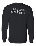 Just a CB Girl Tartan Left Chest and Back Long Sleeve Tee - Unisex