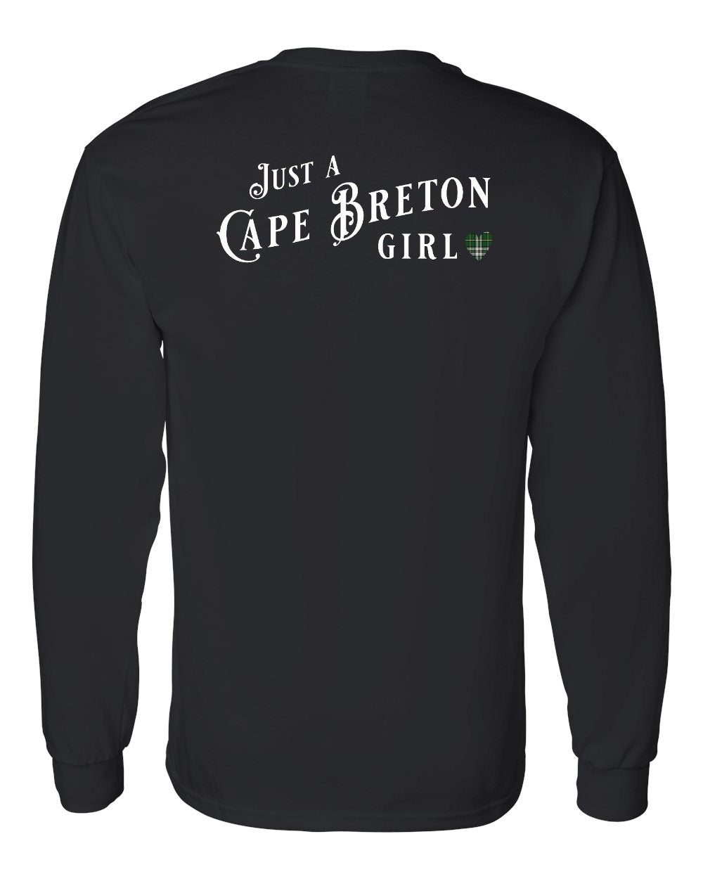 Just a CB Girl Tartan Left Chest and Back Long Sleeve Tee - Unisex