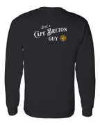 Just a CB Guy Yellow Compass Left Chest and Back Long Sleeve Tee - Unisex