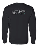 Just a NS Girl Tartan Left Chest and Back Long Sleeve Tee - Unisex