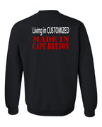 Living in Custom Made in CB Left Chest and Back Crewneck Sweatshirt - Unisex