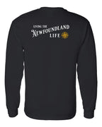 Living the NFLD Life yellow Left Chest and Back Long Sleeve - Unisex
