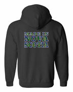 Made In NS Tartan Left Chest and Back Zip Hoodie - Unisex