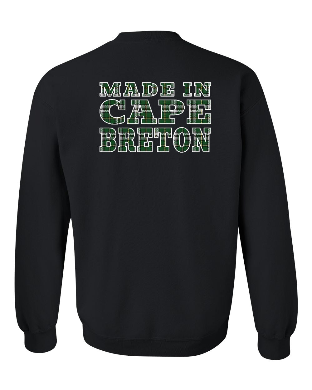 Made In CB Tartan Left Chest and Back Crewneck Sweatshirt - Unisex