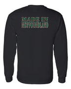 Made In NFLD ( Tartan Lettering) Left Chest and Back Long Sleeve - Unisex
