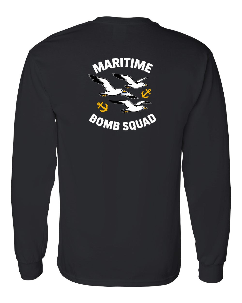 Maritime Bomb Squad Left Chest & Back Long Sleeve Tee - Unisex