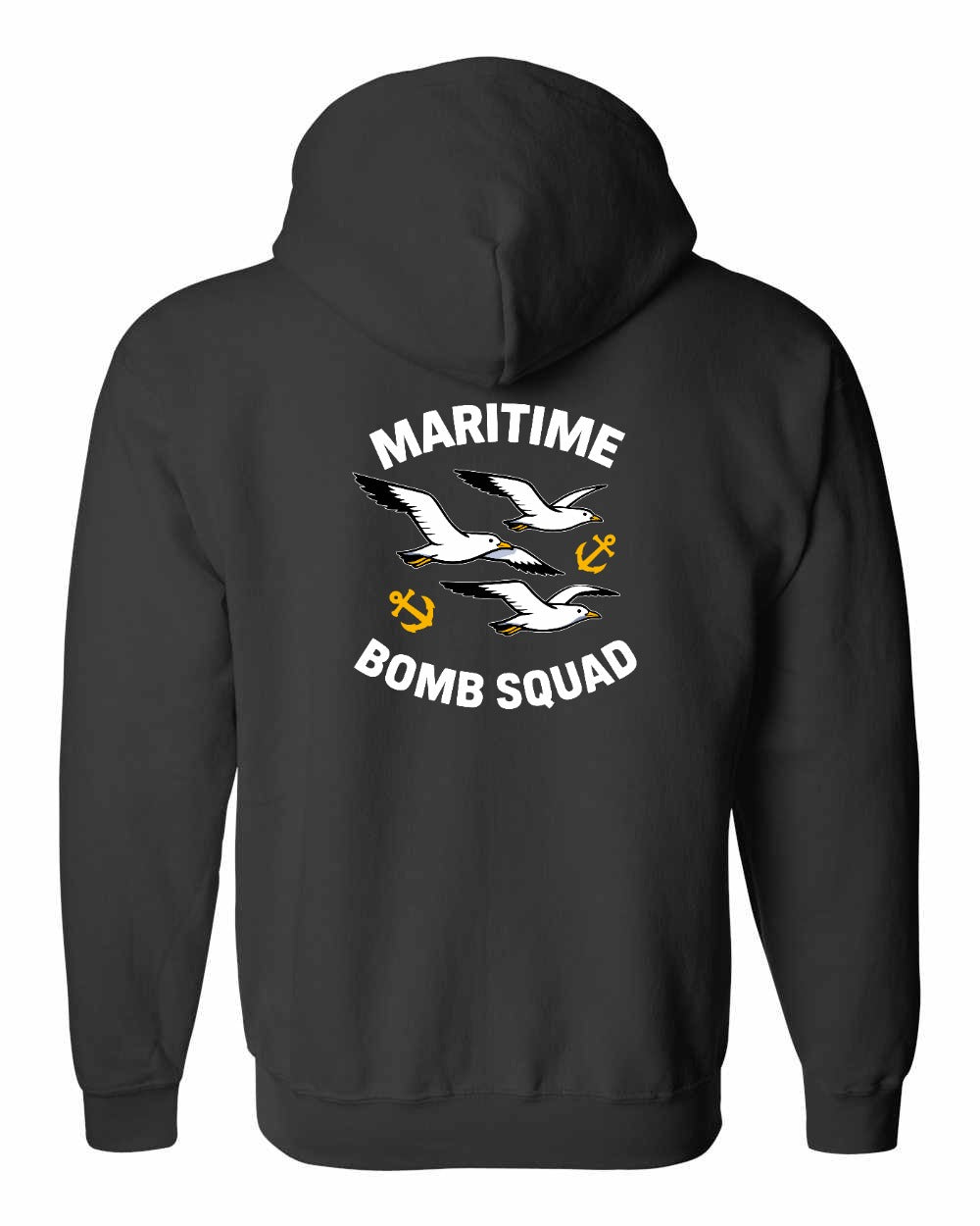 Maritime Bomb Squad Left Chest & Back Zip Hoodie - Unisex