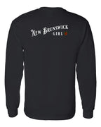 NB Girl Tartan heart Left Chest and Back Long Sleeve Tee - Unisex