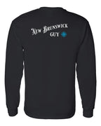 NB Guy Blue Left Chest and Back Long Sleeve Tee - Unisex