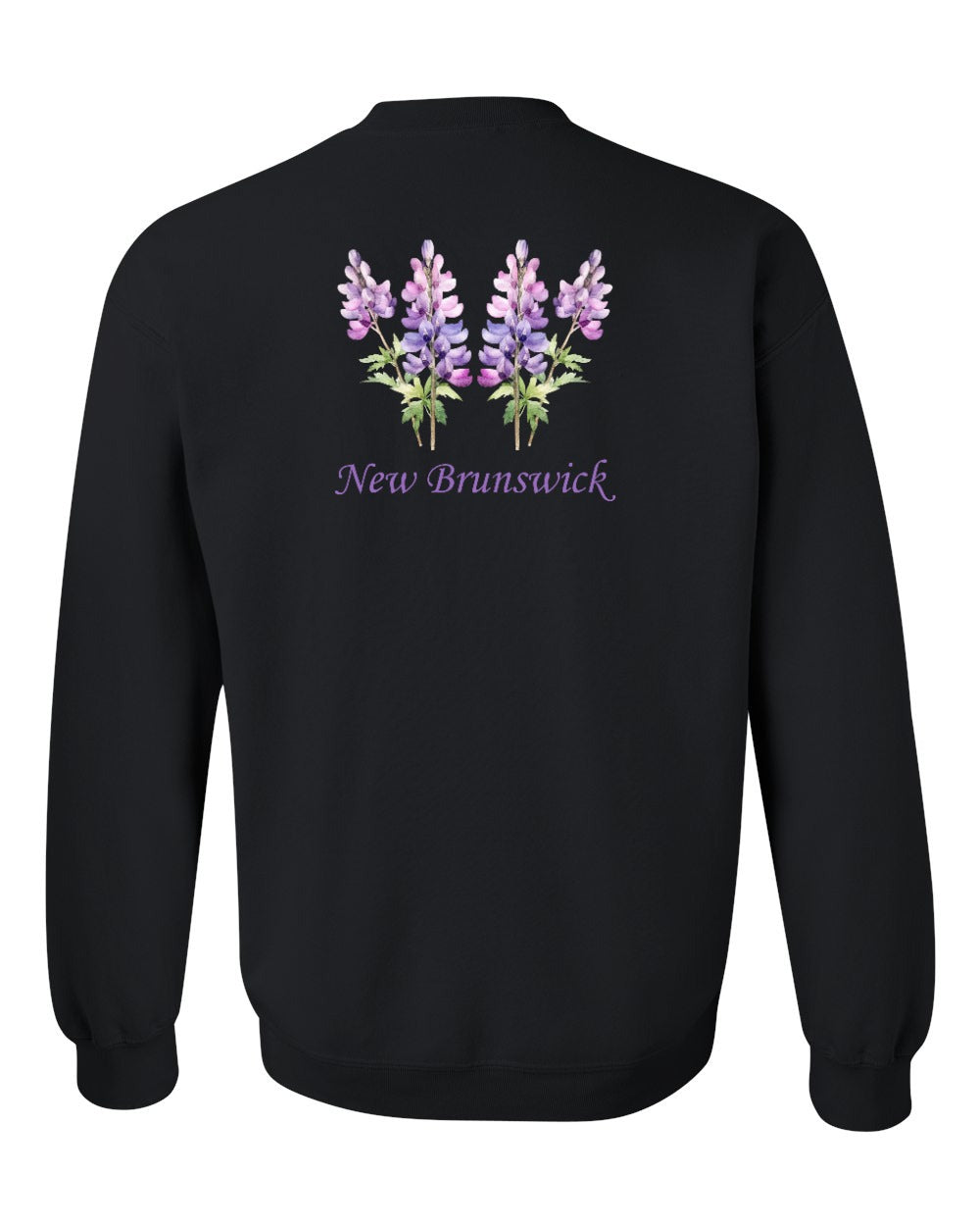 New Brunswick Lupins Left Chest and Back Crewneck Sweatshirt
