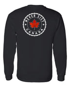 Never 51st Leaf Left Chest and Back Long Sleeve - Gildan Canada (sewn Internationally) - Unisex