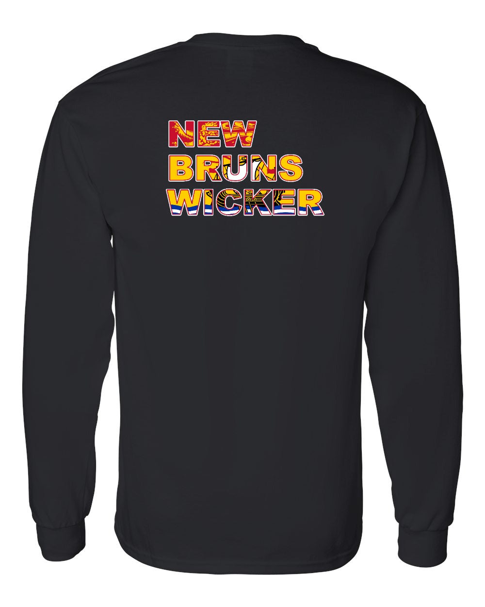 New Bruns Wicker Left Chest and Back Long Sleeve Tee - Unisex