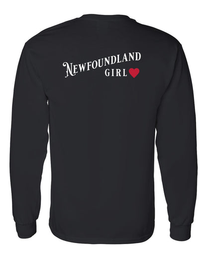 Newfoundland Girl Left Chest and Back Long Sleeve