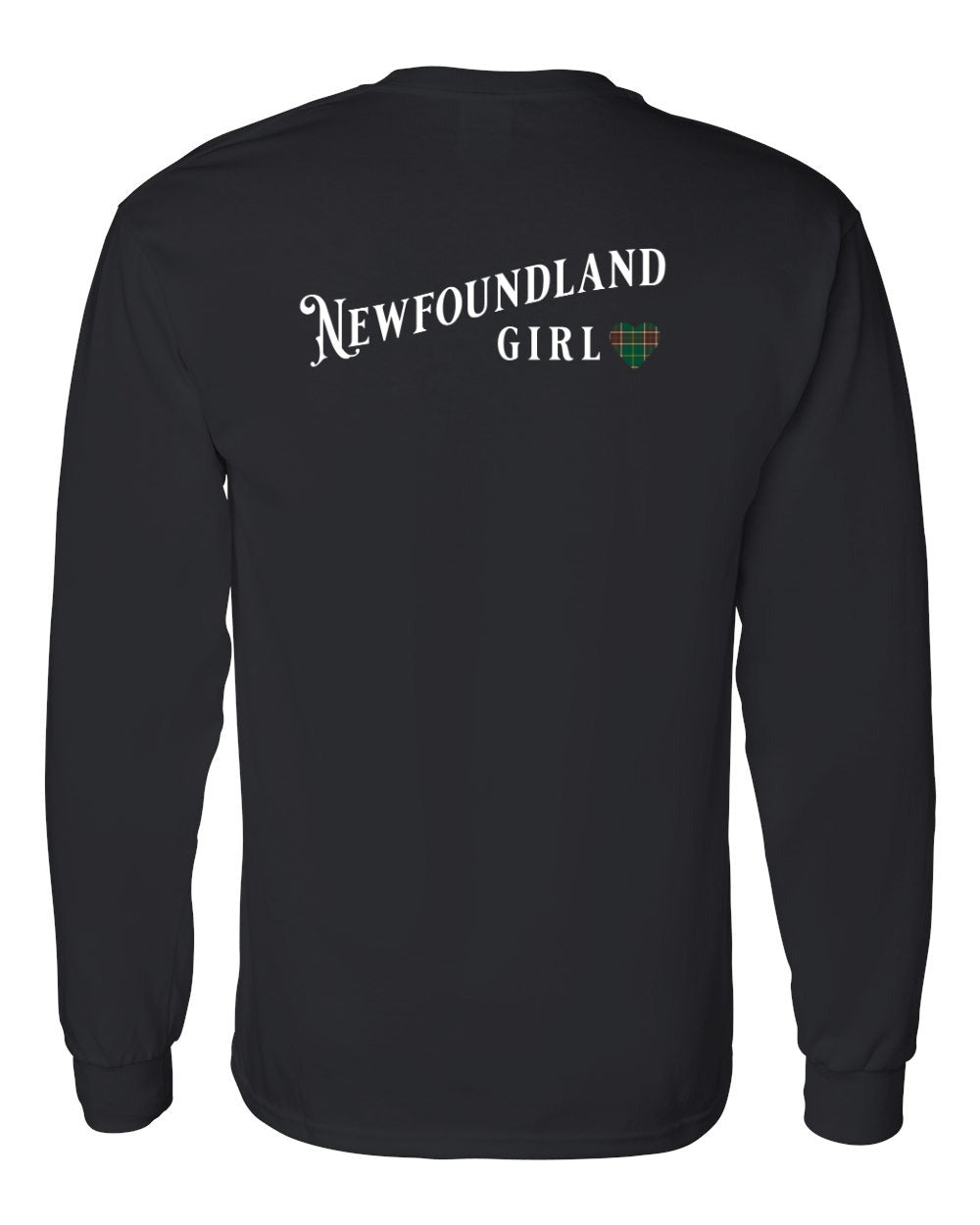 Newfoundland Girl Tartan Left Chest and Back Long Sleeve
