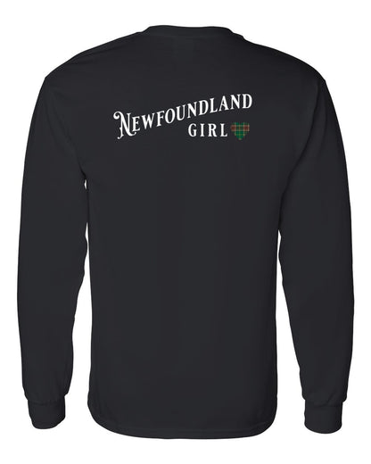 Newfoundland Girl Tartan Left Chest and Back Long Sleeve