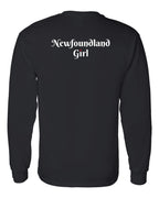 NFLD Girl Heart Dot Left Chest & Back Long Sleeve Tee - Unisex