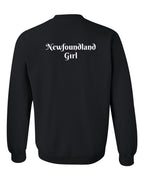 NFLD Girl Heart Dot Left Chest & Back Crewneck Sweatshirt - Unisex
