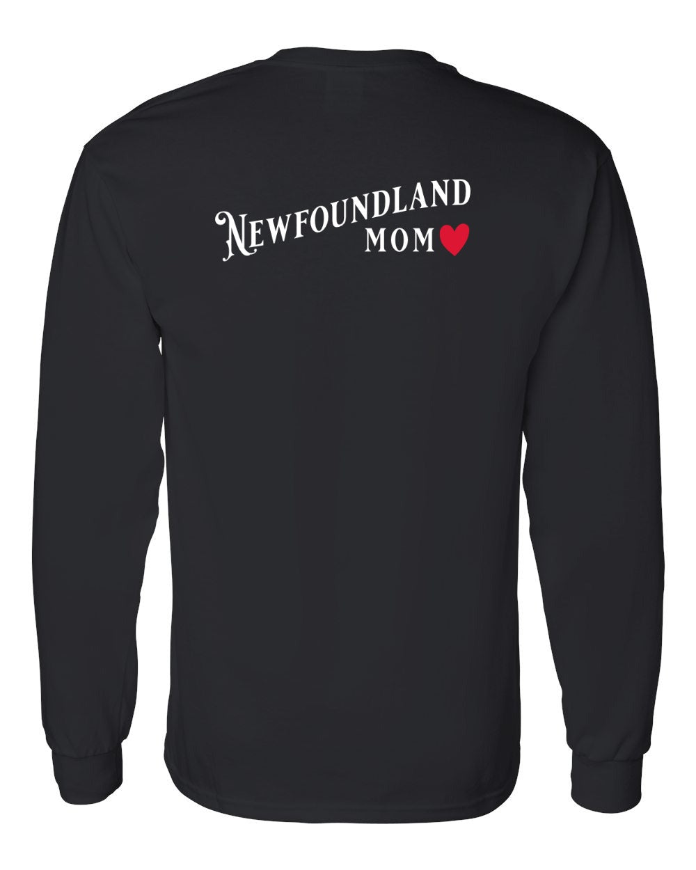 Newfoundland Mom Left Chest and Back Long Sleeve