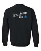 NS Guy Blue Left Chest and Back Crewneck Sweatshirt - Unisex