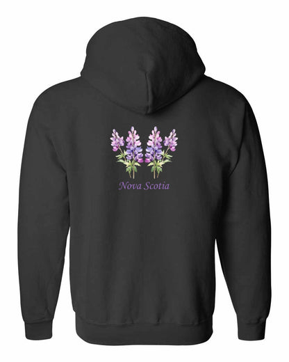 Nova Scotia Lupins Left Chest and Back zip-hoodie