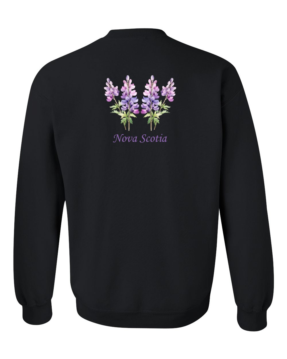 Nova Scotia Lupins Left Chest and Back crew-neck