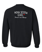 NS Girl Forever and Always Left Chest & Back Crewneck Sweatshirt - Unisex
