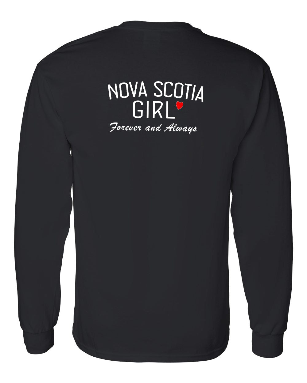 NS Girl Forever and Always Left Chest & Back Long Sleeve Tee - Unisex