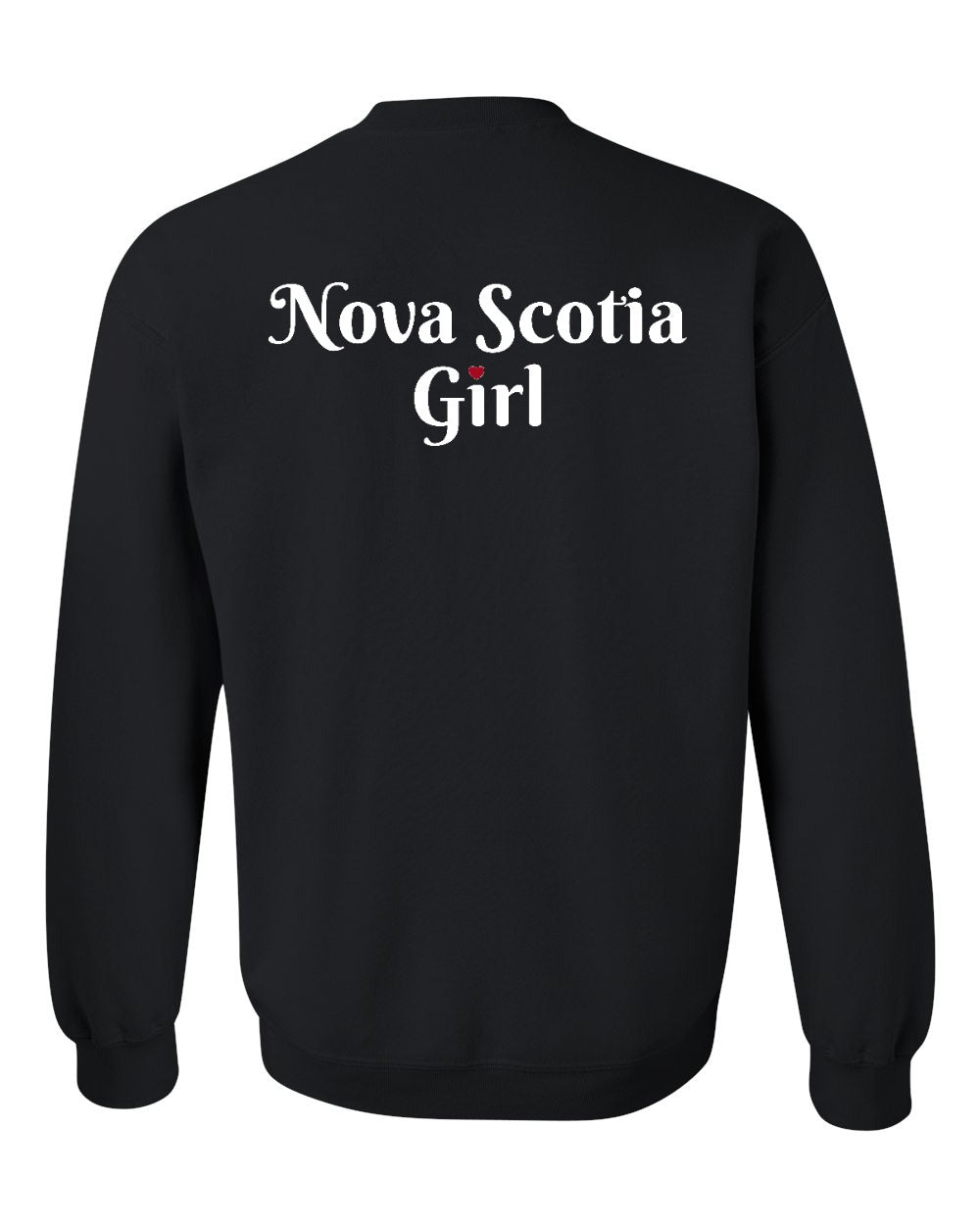 NS Girl Heart Dot Left Chest & Back Crewneck Sweatshirt - Unisex