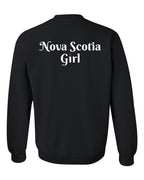 NS Girl Heart Dot Left Chest & Back Crewneck Sweatshirt - Unisex