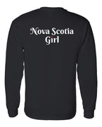 NS Girl Heart Dot Left Chest & Back Long Sleeve Tee - Unisex