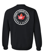 Born and Raised PEI Left Chest and Back Crewneck Sweatshirt - Gildan Canada (sewn Internationally) - Unisex