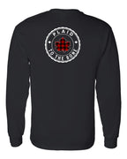 Plaid to the Bone Circle Leaf Left Chest and Back Long Sleeve - Gildan Canada (sewn Internationally) - Unisex