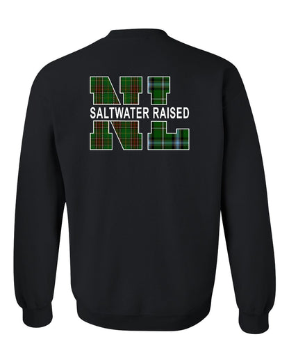 Newfoundland and Labrador Saltwater Raised Left Chest and Back Crewneck Sweatshirt (Copy)