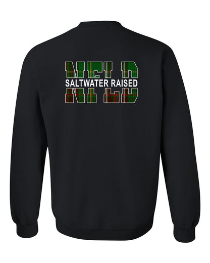 Newfoundland Saltwater Raised Left Chest and Back Sweatshirt Printed NOT STITCHED