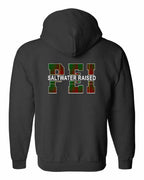 PEI Saltwater Raised Left Chest & Back Zip Hoodie - Unisex