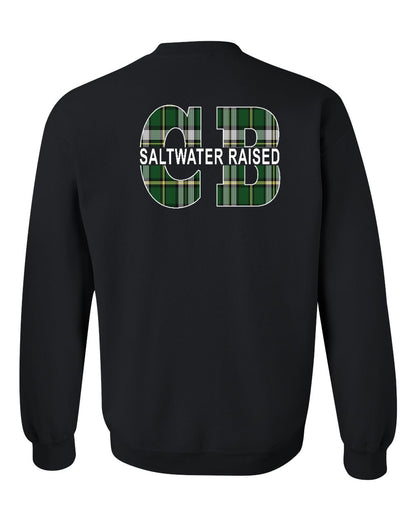 Saltwater CB Raised Left Chest and Back Crewneck Sweatshirt
