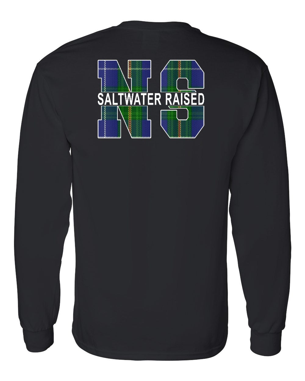 Saltwater Raised Left Chest and Back Long Sleeve Tee