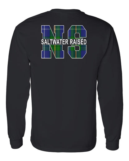 Saltwater Raised Left Chest and Back Long Sleeve Tee