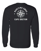 Maritime Swag CB Compass Left Chest and Back Long Sleeve Tee - Unisex