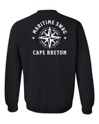 Maritime Swag CB Compass Left Chest and Back Crewneck Sweatshirt - Unisex