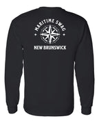Maritime Swag NB Compass Left Chest and Back Long Sleeve Tee - Unisex