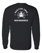 Maritime Swag NB Octopus Left Chest and Back Long Sleeve Tee - Unisex