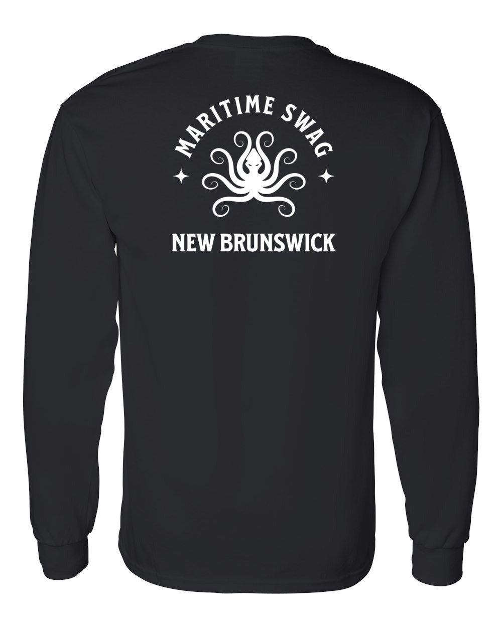Maritime Swag New Brunswick Octopus Left Chest and Back Long Sleeve Tee